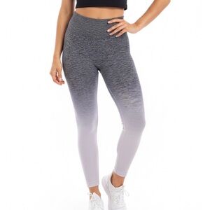 KATHY’S Seamless Gradient Leggings, Women’s M, Gray Light Purple